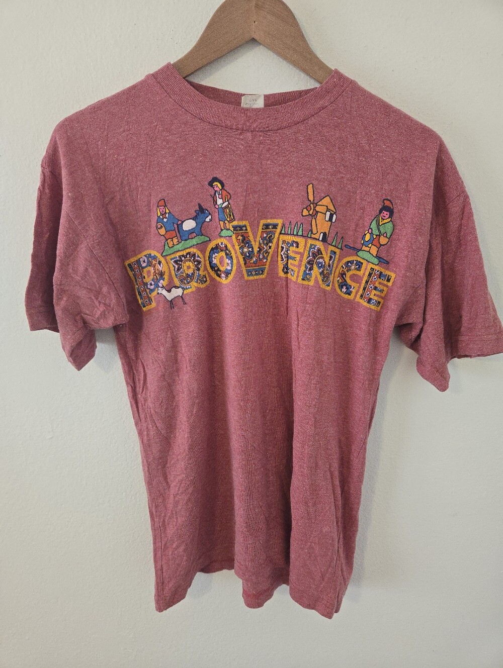 Vintage Paris France Provence T Shirt Mens Large French Inspired Scenery